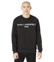 Karl Lagerfeld Paris Men's Logo Sweatshirt Black Small
