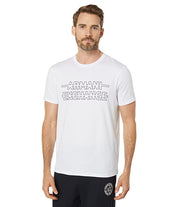 AX Armani Exchange Block Letter Logo Short Sleeve T-Shirt White 2XL