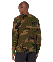 Polo Ralph Lauren Mens Cotton Plaid Waffle Knit Surplus Camo Shirt Green Large