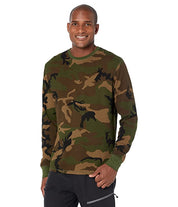 Ralph Lauren Polo Mens Thermal Waffle Knit Long Sleeve Shirt Camo Large
