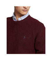 Polo Ralph Lauren Men's Crewneck Wool Blend Sweater Burgundy 2XL