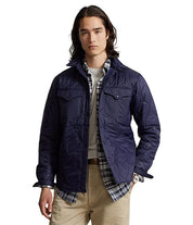 Polo Ralph Lauren Men's Quilted Shirt Jacket Large Newport Navy Blue