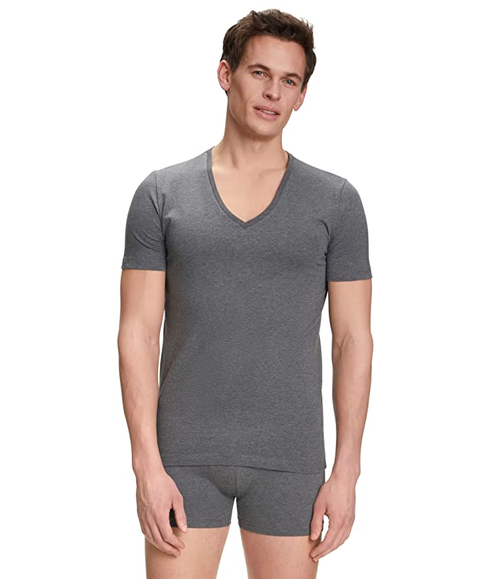 Falke Daily Comfort V-Neck T Shirt 2-Pack XXL 2XL Grey