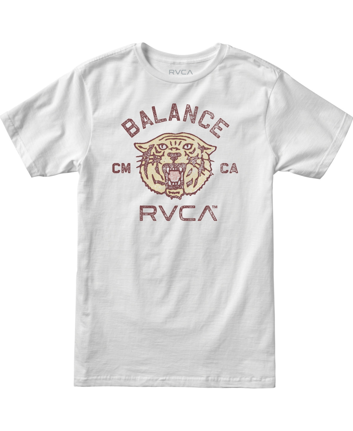Rvca Men's Short Sleeve Squadron Short Sleeve T Shirt White XL