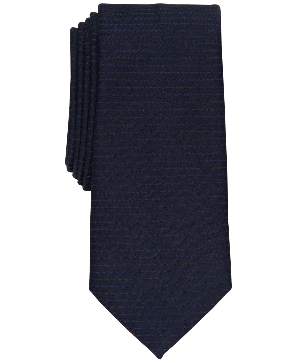 Alfani Men's Slim Stripe Necktie Navy