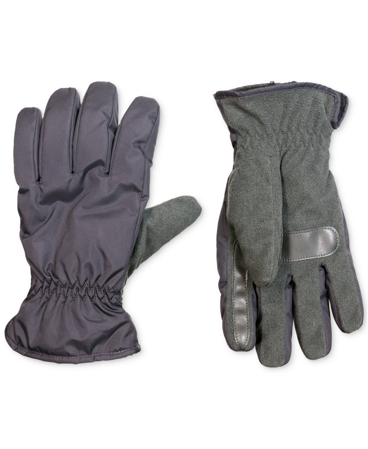 Isotoner Signature Men's Insulated Water Repellent Active Gloves Grey Medium