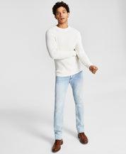INC International Concepts Men's Tucker Crewneck Sweater Antique White XL XLarge