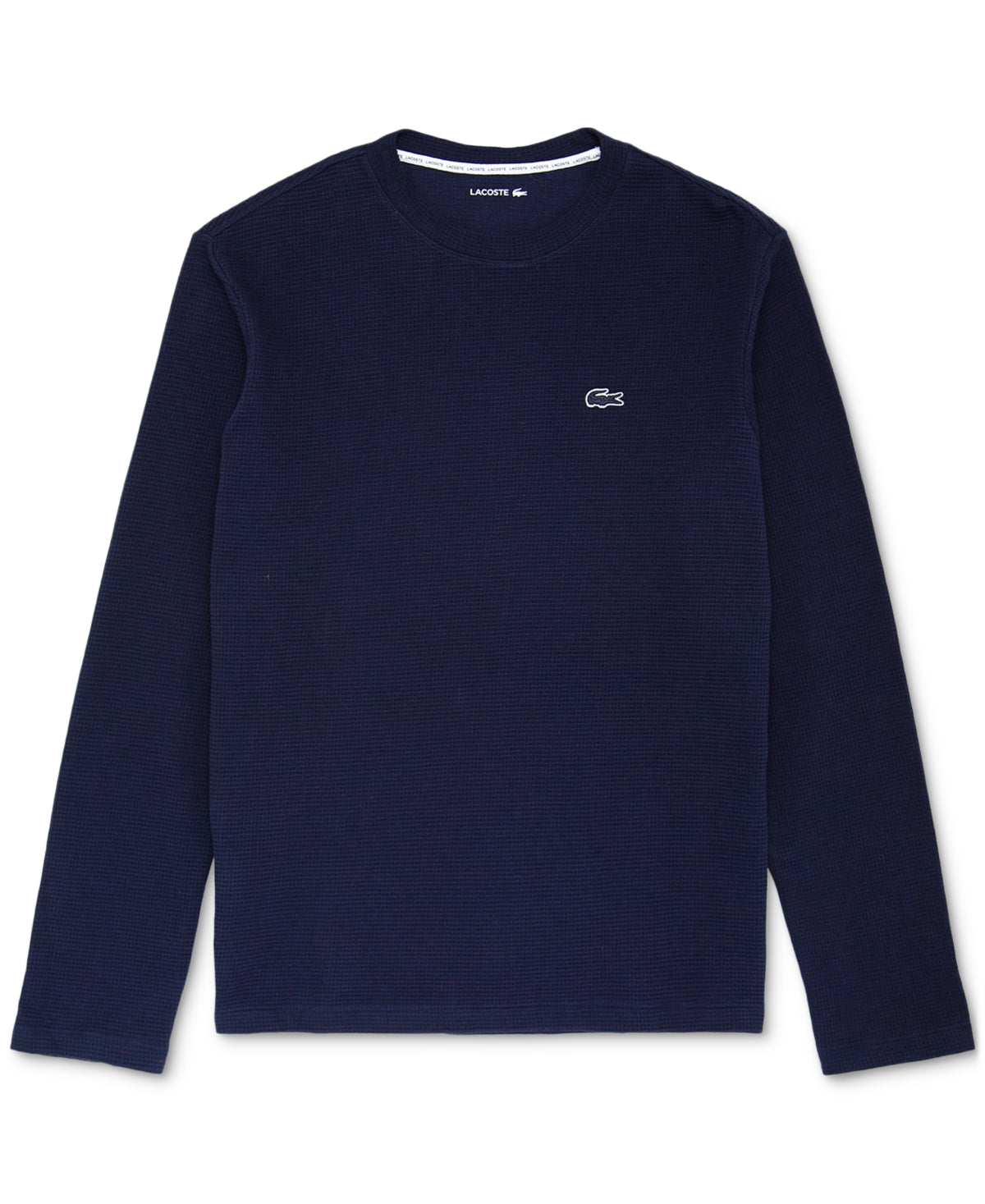 Lacoste Mens Thermal T-Shirt Blue Large