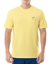 Guy Harvey Men's Logo Graphic Tshirt Medium Yellow Sm