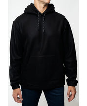 Lazer Men's Polar Fleece Pullover Hooded Sweatshirt Medium Black