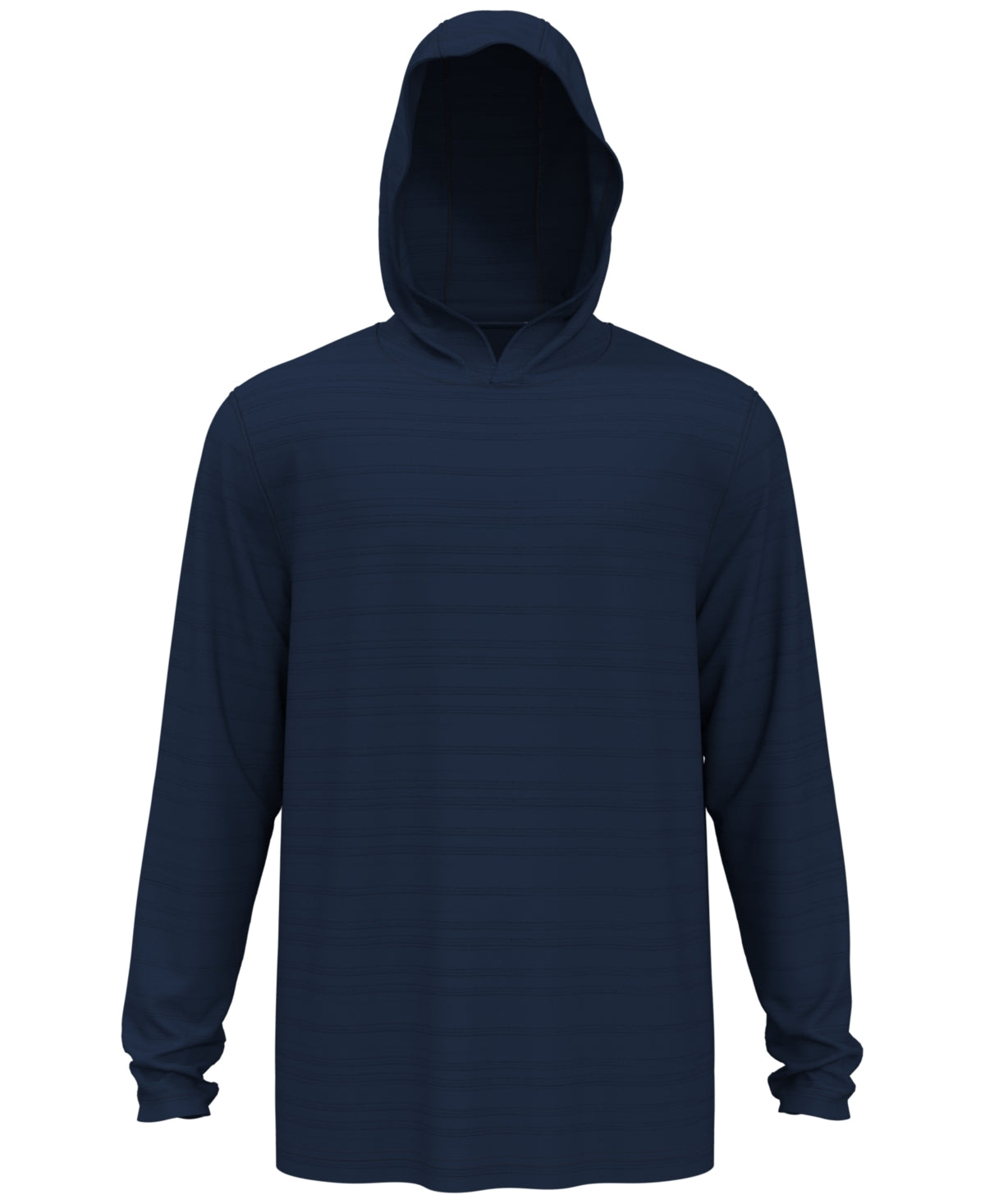 Pga Tour Men's Eco All Over Textured Stripe Hoodie Blue Small