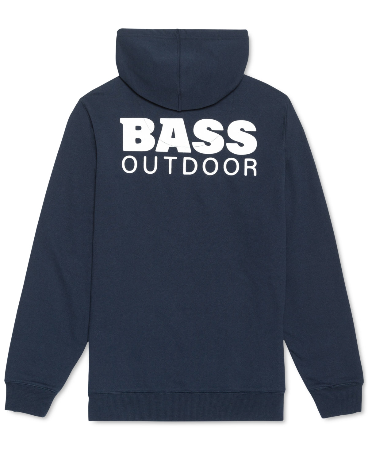 Bass Outdoor Men's Stacked Logo Hoodie Sweatshirt Blue Medium