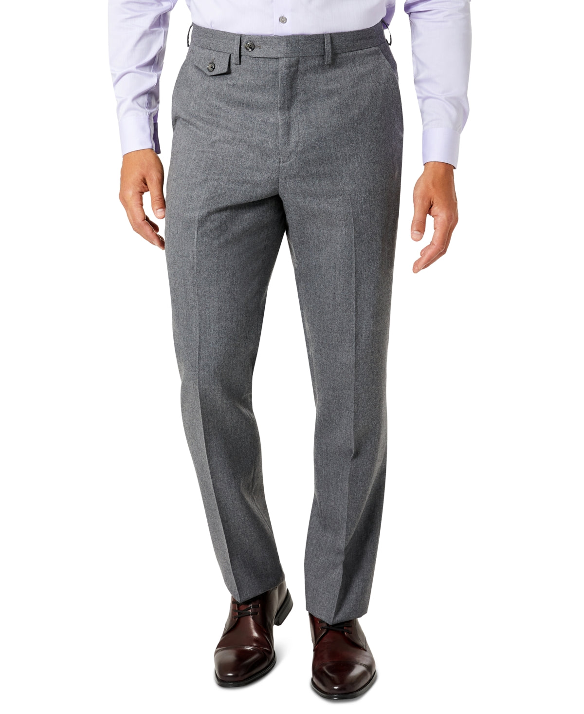 Tayion Collection Men's Classic-Fit Wool Suit Pants GRAY 38X32