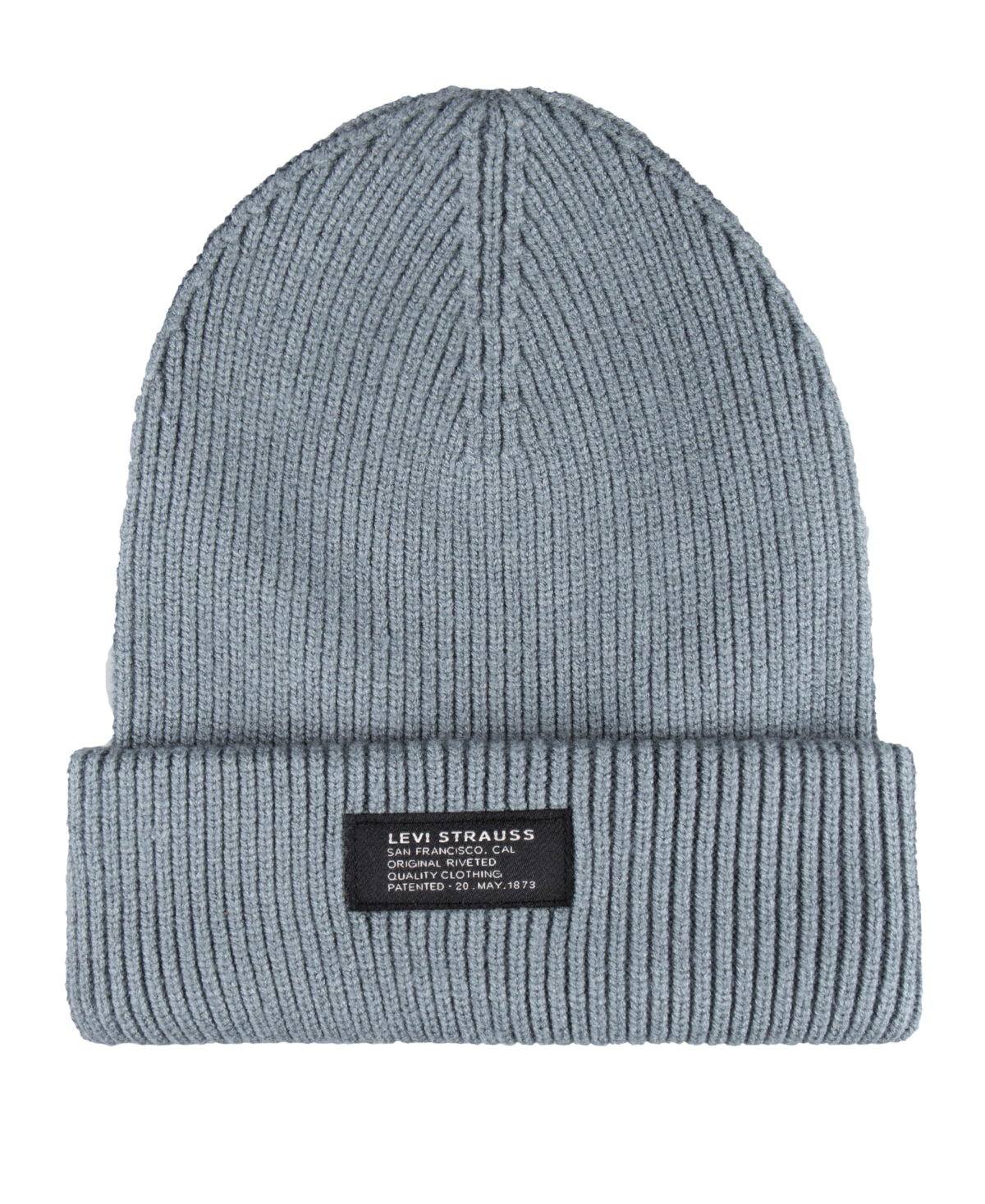 Levi's Men's Chunky Rib Knit Mint Beanie Hat Light Green