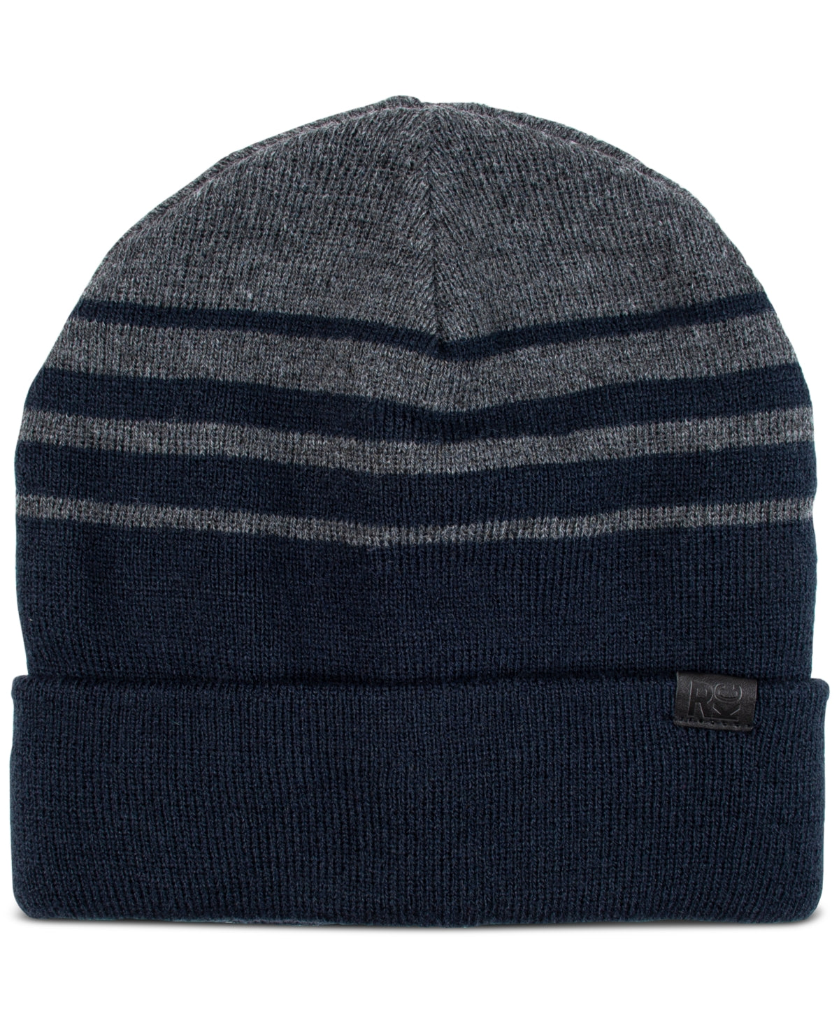 Kenneth Cole Reaction Men's Reversible Beanie  Navy Ombre Stripe