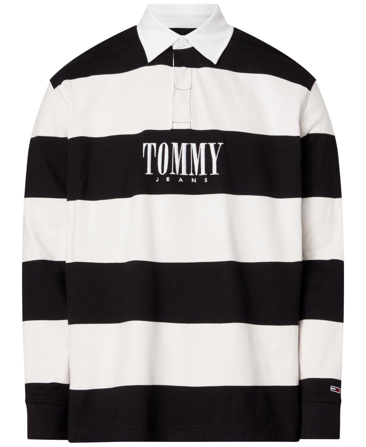 Tommy Jeans Men's White Rugby Polo Medium