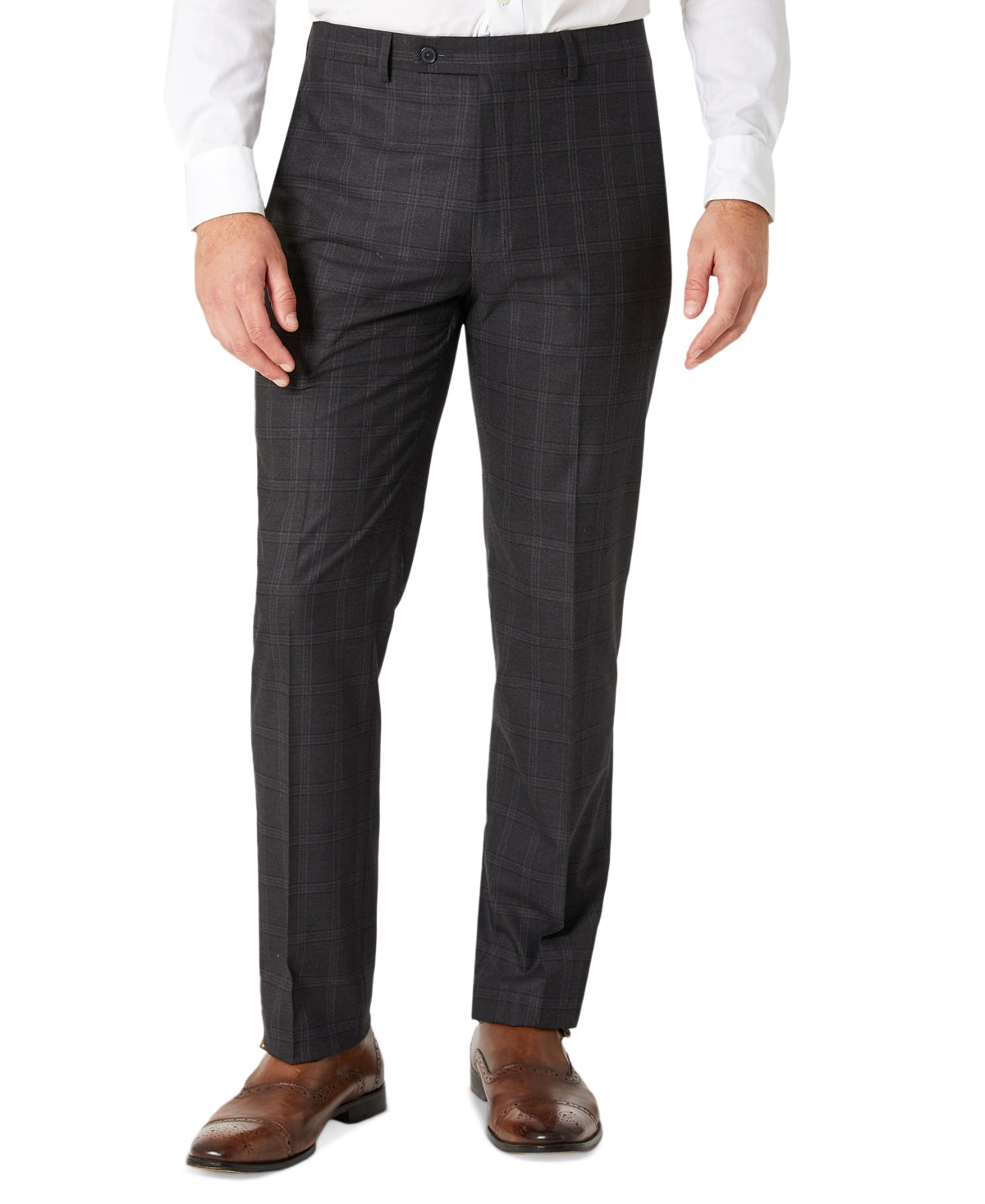Calvin Klein Men's Slim Fit Dress Pants Dark Grey 36 x 30