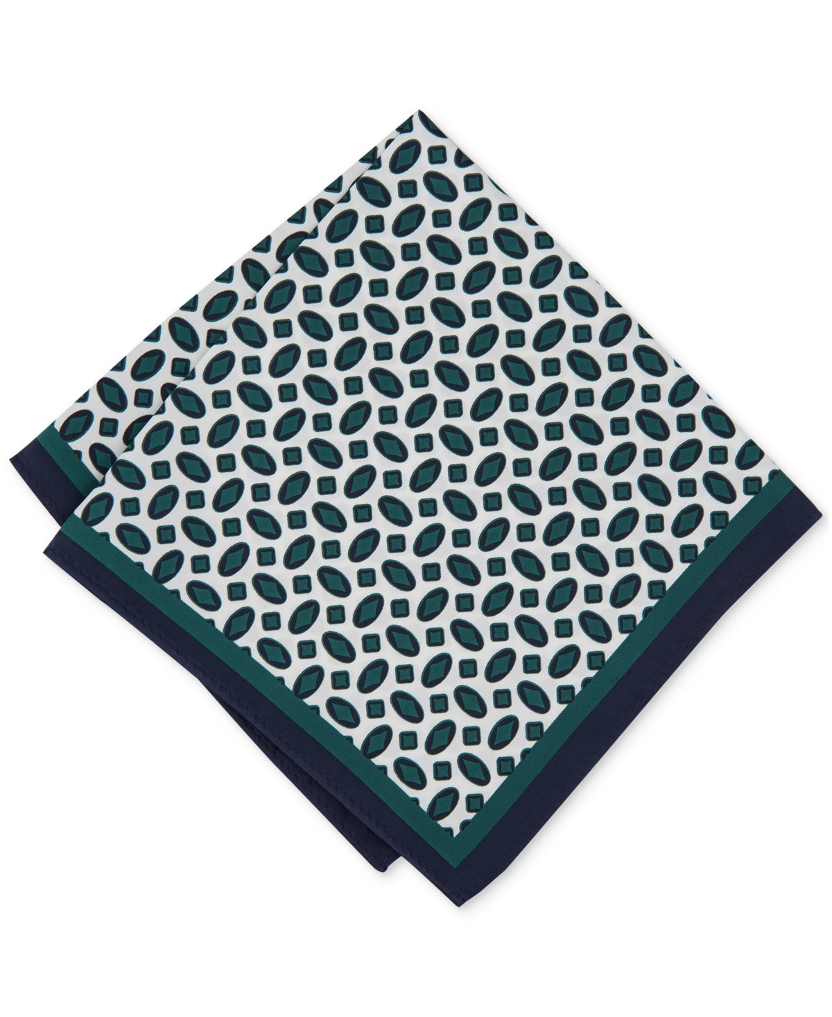 Alfani Mens Regular fit Tie pocket square One Size Green