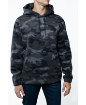 Lazer Men's Polar Fleece Pullover Hooded Sweatshirt XXL 2XL Grey Camo