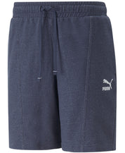 PUMA Men's Elastic Drawstring Embroidered Logo 8" Shorts Indigo Blue Medium