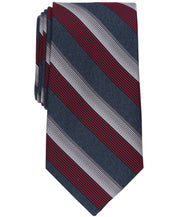 Perry Ellis Mens Tie Necktie One Size Red Striped