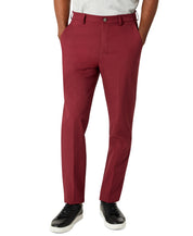 Calvin Klein Mens Slim Fit Solid Dress Pants  Burgundy 32 x 32