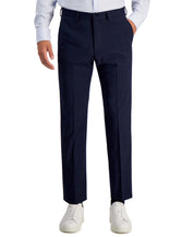 AX Armani Exchange Men's Slim Fit Wool Dress Pants Navy Blue Plaid 34 x 30