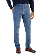 Alfani Mens Slim Fit Velvet Dress Pants Blue 34 x 30