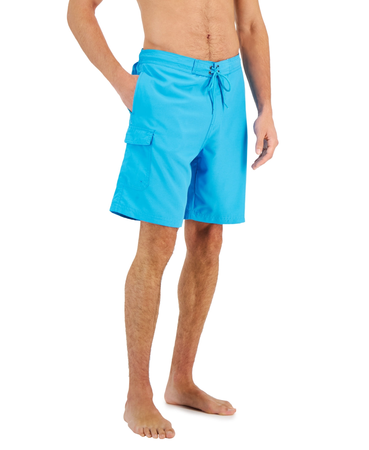 Club Room Men's Quickdry Board Shorts  Cosmic Turq Small