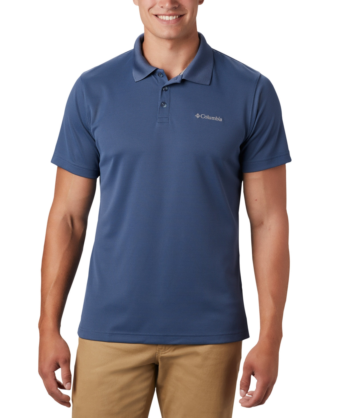 Columbia Men's Utilizer Polo Shirt  Compass Blue  Small