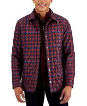 Club Room Men's Leo Quilted Puffer Jacket Karanda Red Size Small