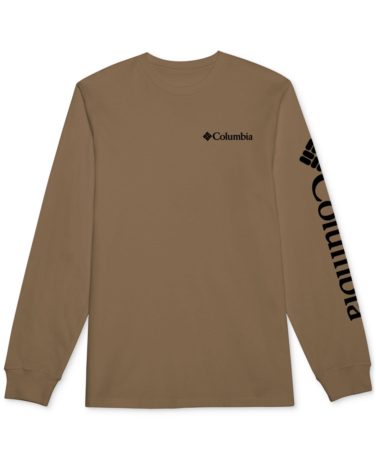 COLUMBIA Men's Fundamentals Graphic Long Sleeve T-shirt Brown Small