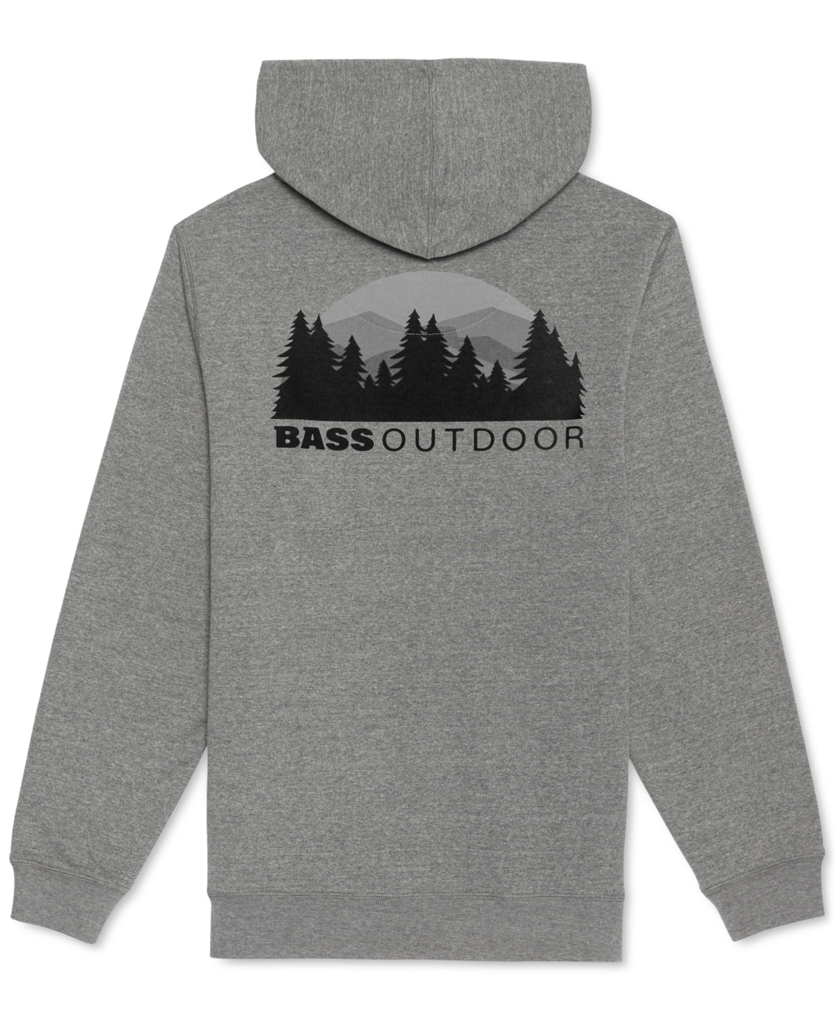 Bass Outdoor Men's Flint Forest Graphic Fleece Hoodie - Grey Heather XXL