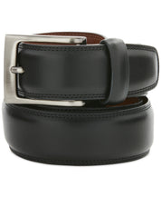 Perry Ellis Portfolio Mens Full Grain Leather Belt Black Small 30 32