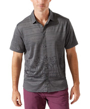 Tommy Bahama Mens Palm Blvd Island Zone Button Down Shirt Shadow Large