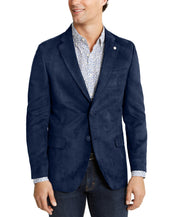 Nautica Mens Modern fit Sport Coat Blazer 42 R Navy Blue Solid Stretch