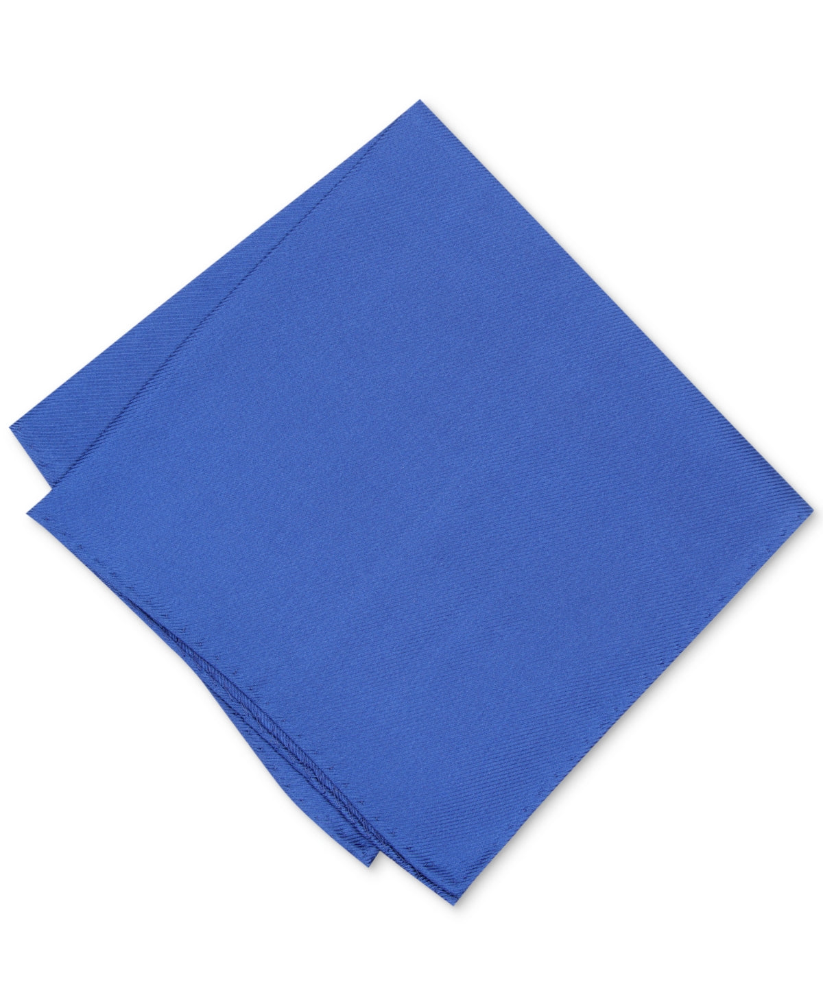 Alfani Mens Pocket Square One Size Cobalt Blue Solid