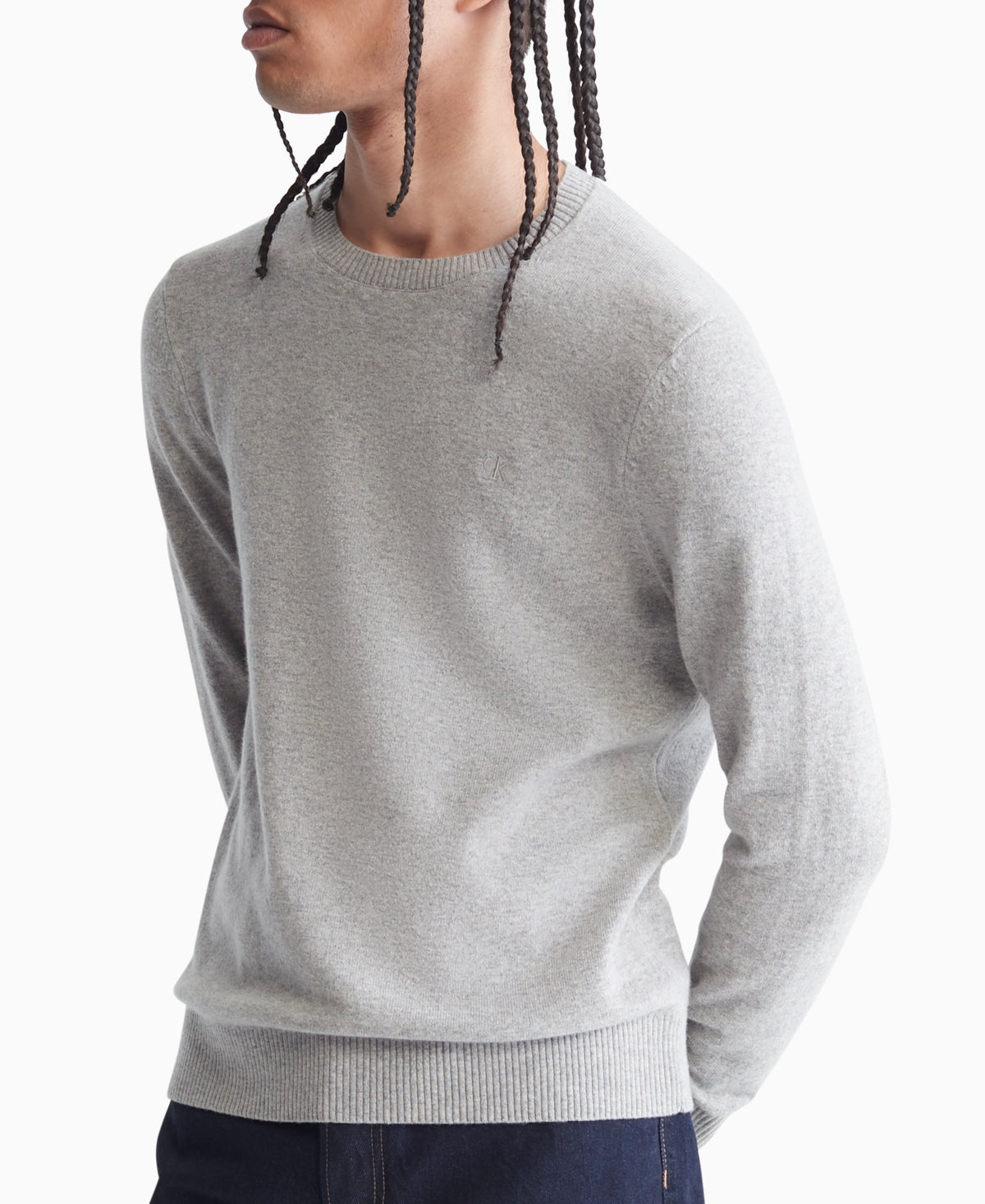 Calvin Klein Men's Crewneck Sweater Heather Small