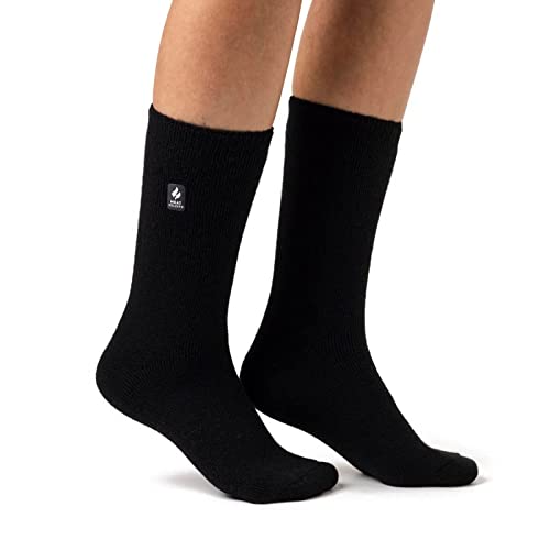 Heat Holders Men's Dunlin Lite Crew Socks Black Size 7-12