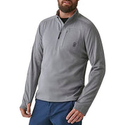 Bass Outdoor Men's Blaze Half Zip Pullover Sweater Gargoyle Grey Large