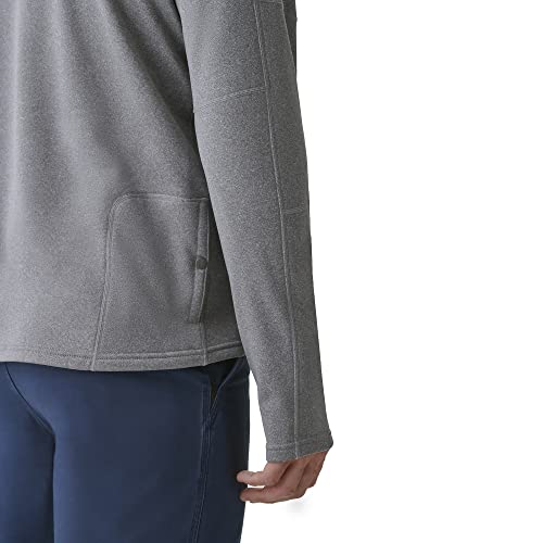 Bass Outdoor Men's Blaze Quarter Zip Pullover Sweatshirt Large Grey Gargoyle