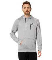 Adidas Game Go Small Logo Pullover Hoodie Gray Small Men's Clothing