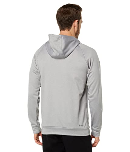 Adidas Game Go Small Logo Pullover Hoodie Gray Small Men's Clothing