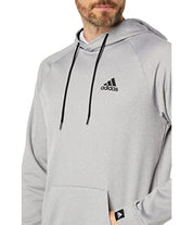 Adidas Game Go Small Logo Pullover Hoodie Gray Small Men's Clothing