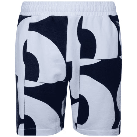 Lacoste Men's Navy White Bold Logo Shorts 4XL