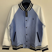 Polo Ralph Lauren Mens Baseball Jacket Dress Blue Large
