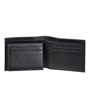 Cole Haan Mens Pebbled Leather Billfold Black