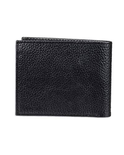 Cole Haan Mens Pebbled Leather Billfold Black