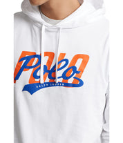 Polo Ralph Lauren Mens Logo Jersey Hooded Long Sleeve T Shirt White XL