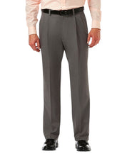 Haggar Mens Classic fit Dress Pants 34 / 29 Charcoal Gray Solid
